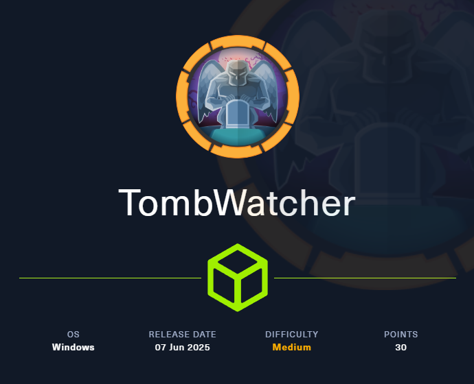 TombWatcher HTB — blog writeup cover